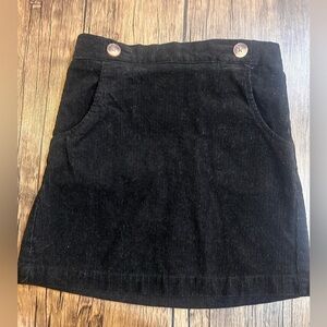 Copper Key Girl’s Corduroy Skirt Size M Black